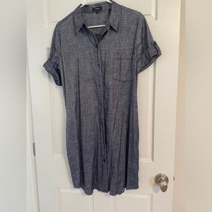 Theory denim shirt dress 10